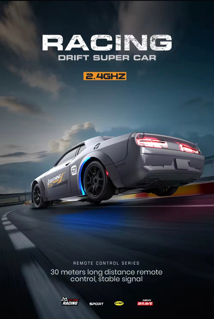 Volt x Mini RC Drift Car 1:43 Scale, App Controlled & Remote Control 4 Wheel Drive Racing Car