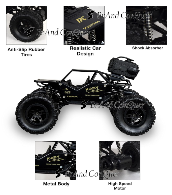 Remote Control Rock Crawler with Mist Smoke Spray