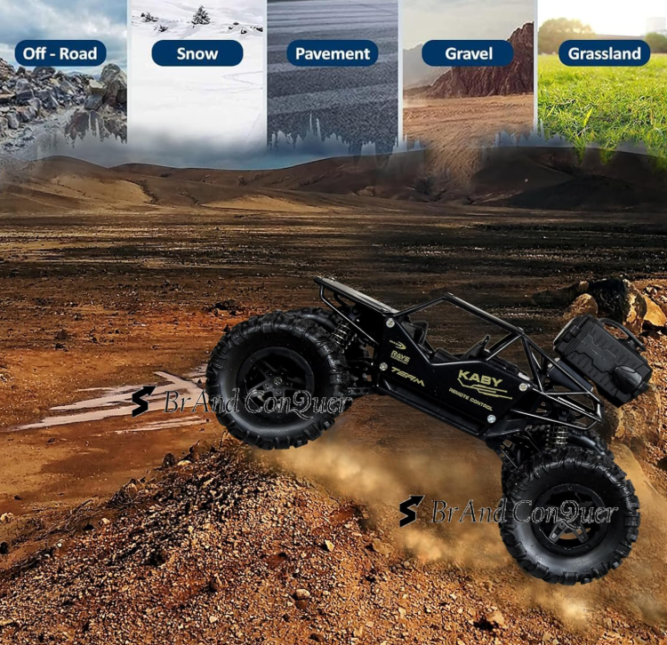 Remote Control Rock Crawler with Mist Smoke Spray