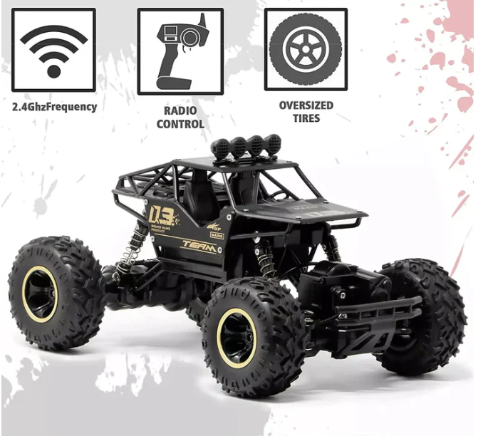 Remote Control Rock Crawler with Mist Smoke Spray