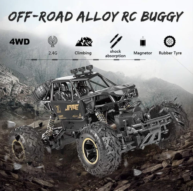 Remote Control Rock Crawler with Mist Smoke Spray