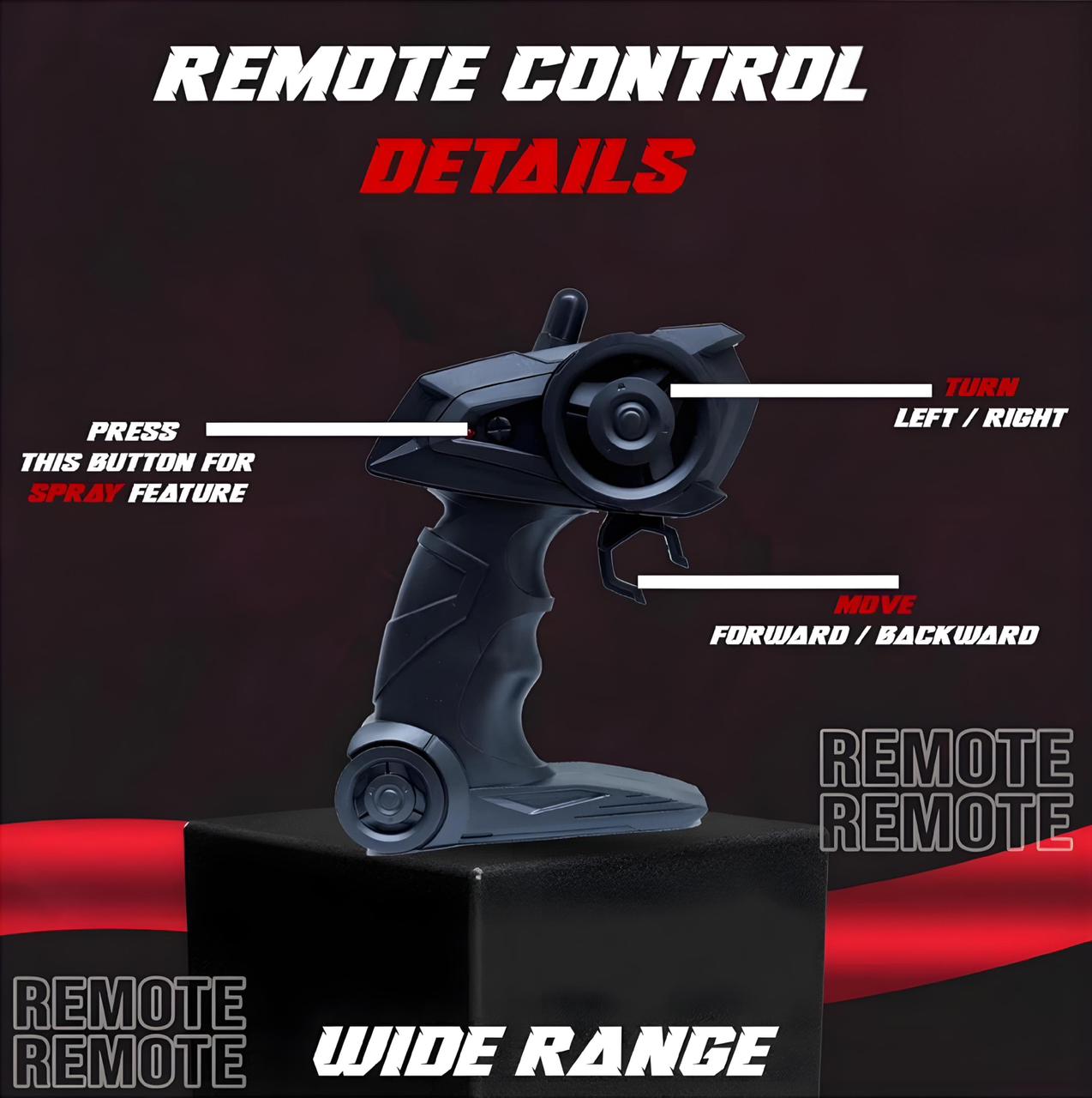 Remote Control Rock Crawler with Mist Smoke Spray