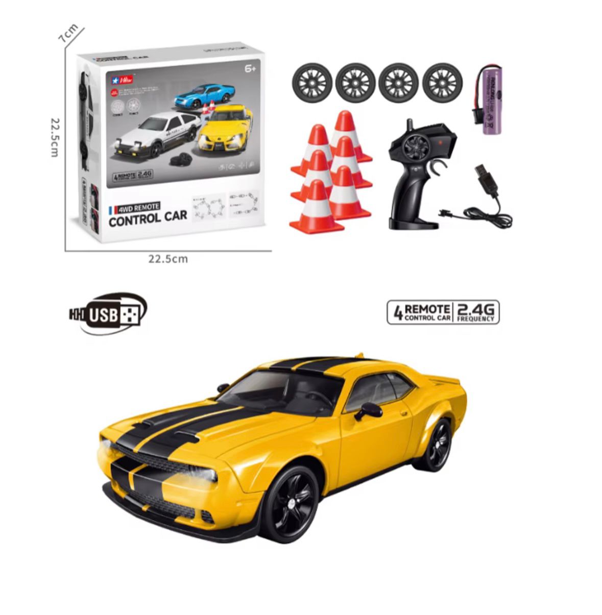 Drift Return 4WD Remote Control Car 2.4GHz