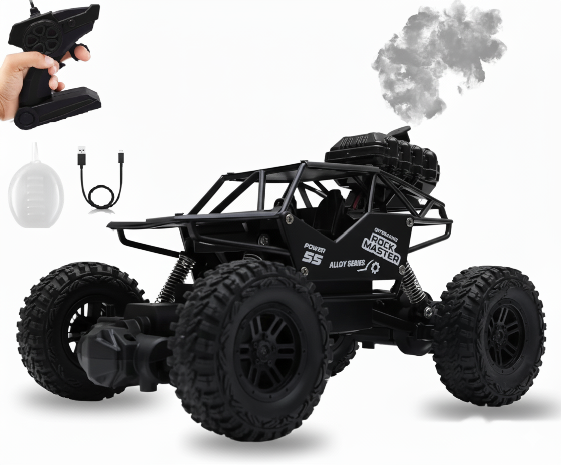 Remote Control Rock Crawler with Mist Smoke Spray