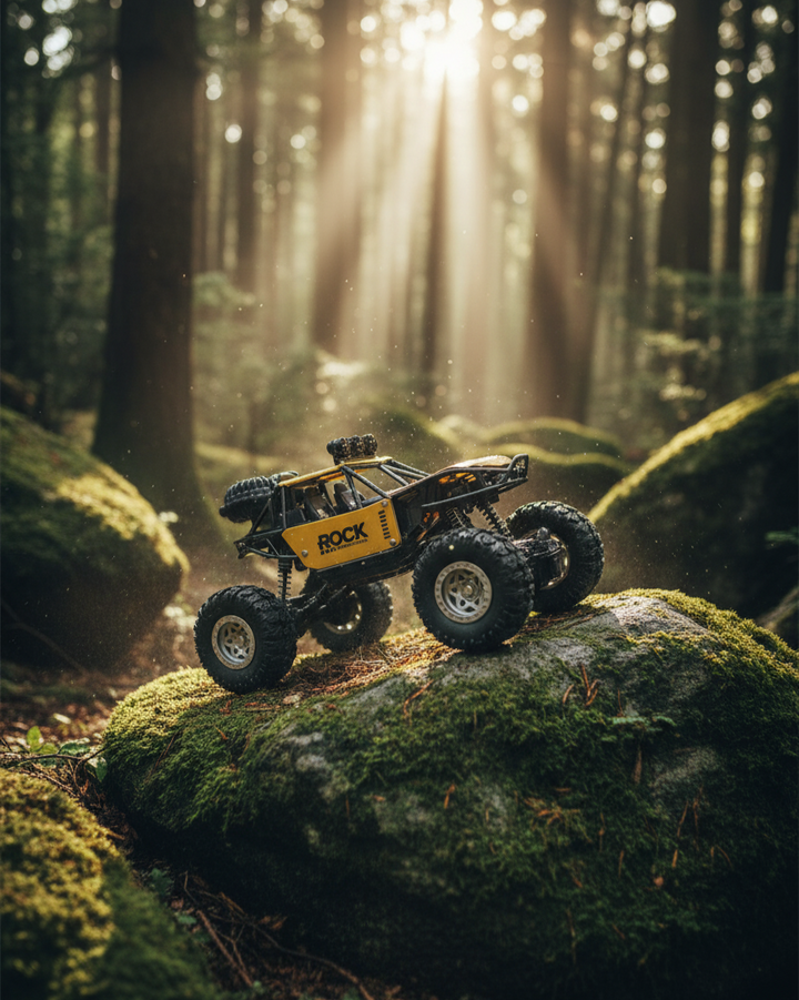 Remote Control Rock Crawler with Mist Smoke Spray